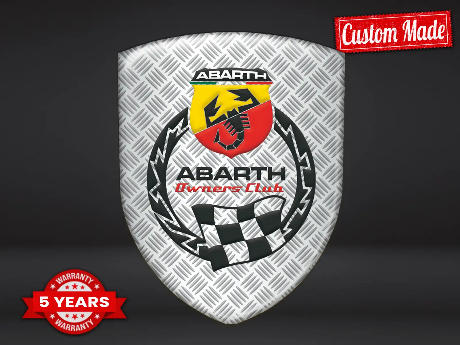 Fiat Abarth Autocollants Bombés Haute Qualité Premium Max